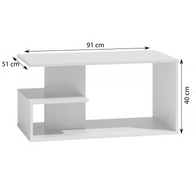 4. DALLAS WHITE COUCHTISCH