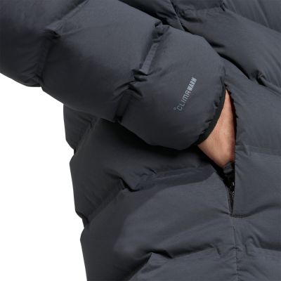 12. adidas Helionic Climawarm Stretch-Daunenjacke mit Kapuze für Herren, Schwarz, JN2114