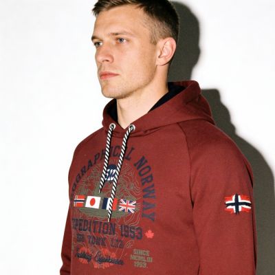 8. Geographical Norway DB 100 M Sweatshirt WZ3006H/GN-Burgund