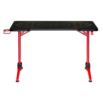 3. RGB-LED-NanoRS-Gaming-Schreibtisch, Schwarz, Groß, 100 kg max., Höhe 760 mm, RS163