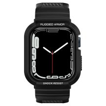 Spigen Rugged Armor Pro Hülle mit Armband für Apple Watch 4/5/6/7/8/SE (44/45 mm) – Schwarz