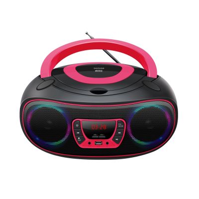 2. Denver TCL-212BT PINK tragbarer CD-Player, schwarz, pink