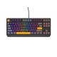 3. GENESIS Thor 230 TKL Gaming-Tastatur USB + RF Wireless + Bluetooth QWERTY Schwarz, Grau, Orange