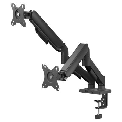 SAVIO Doppel-Tischhalterung für Monitore 17"-32", 2 x 2-9 kg, Federung UM-04