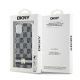 5. DKNY IML Checkered Mono Pattern & Printed Stripes MagSafe Hülle für iPhone 11 / Xr – Schwarz
