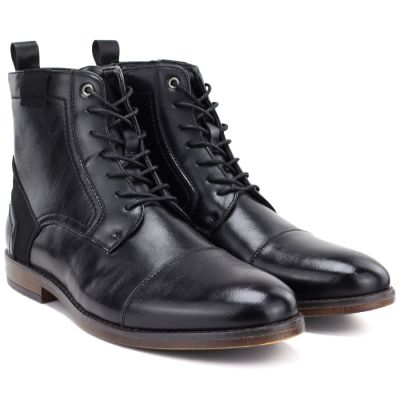 4. Hohe Herrenstiefel, ungefüttert, schwarz, Vanhorn WN32309