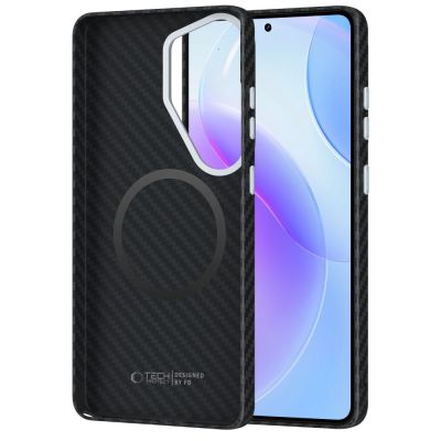 2. Tech-Protect Ion Carbon MagSafe Hülle für Samsung Galaxy S26 Ultra – Schwarz und Silber