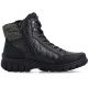 8. Rieker Z7230-00 Wasserdichte Leder-Damenstiefel Schwarz