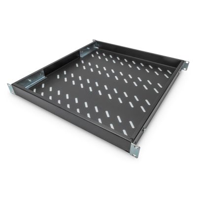 3. Digitus-Regal mit variablen Montageschienen zur Festinstallation in 483 mm (19") Schränken