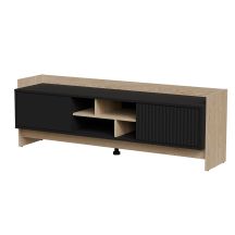 PORTO 2D TV-Schrank 150x38x50 Eiche/Schwarz