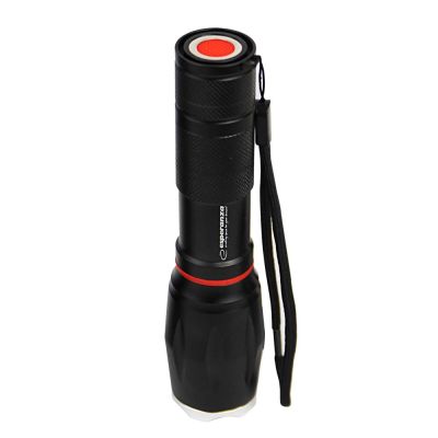 32. ESPERANZA Aluminium-Taschenlampe mit Seitenlicht COB DIONE EOT070