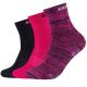 Skechers 3PPK Wm Mesh Ventilationssocken SK41053-0401 Pink 27-30