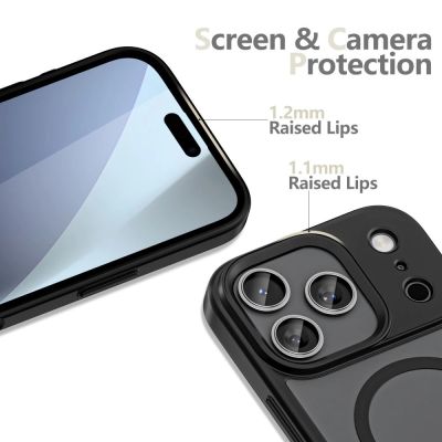 3. Tech-Protect MagMat XT 4er-Set MagSafe Case für iPhone 17 Pro - Mattschwarz