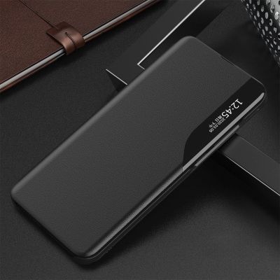 2. Eco Leather View Case für Xiaomi POCO C65 / Redmi 13C mit Klappe - Schwarz