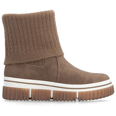 2. Braune Damen-Ankle-Boots mit Socke, Rieker Y6350-24