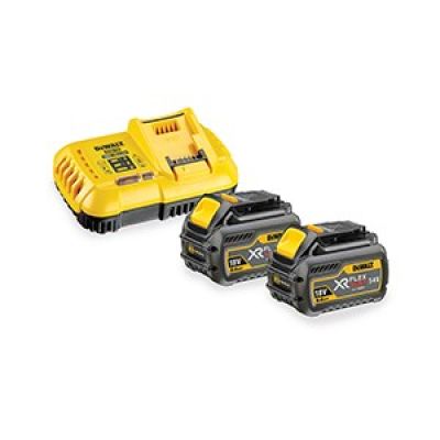 2. DeWALT DCB118X2 Netzteil-Set DCB118 XR 18V Schnellladegerät + 2x DCB547 9,0Ah