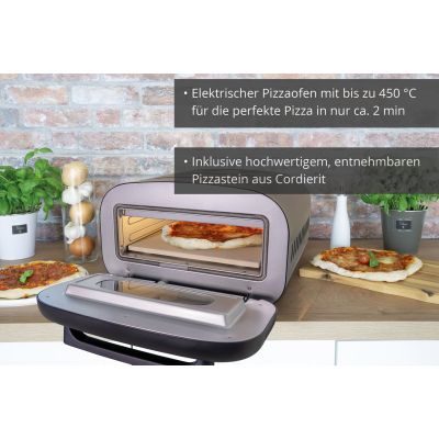 3. Unold 68805 Pizzamaschine für 1 Pizza (1700 W, Schwarz)