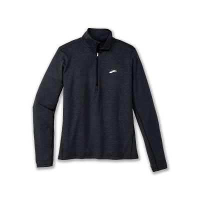 Dash 1/2 Zip 2.0 Damen Lauftop Schwarz