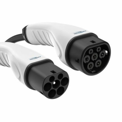 2. Ansmann 1900-0120 Ladekabel für Elektrofahrzeuge, schwarz, Typ 2/3, 7,5 m