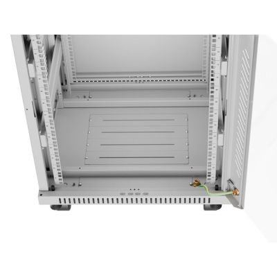 10. Lanberg FF01-6615-12SL Freistehendes Rack 15U Grau