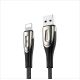 Joyroom Sharp Series S-M411 USB-A/ Lightning 3A-Kabel 1,2 m mit Ladeanzeige – Schwarz