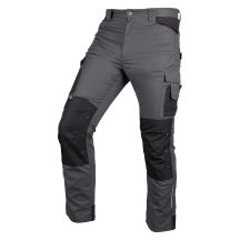 Mix&Match Arbeitshose, Canvas, Cordura-Verstärkungen, grau und schwarz, Größe XXL