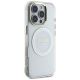 4. Guess IML Metal Colored Circle Classic Logo MagSafe Hülle für iPhone 16 Pro - Weiß