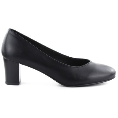 11. Schwarze Damen-Pumps mit niedrigem Absatz, Sergio Leone PB177