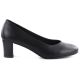 11. Schwarze Damen-Pumps mit niedrigem Absatz, Sergio Leone PB177