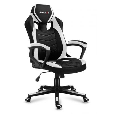 7. Huzaro Force 2.5 Gaming-Stuhl aus weißem Netzgewebe