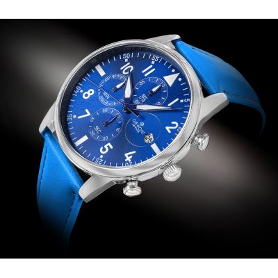 2. Giewont Herrenuhr Chronograph Saphirblau GW5630-A5
