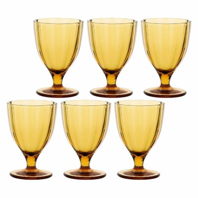 Set mit 6 Amami-Gläsern – Bernstein, 300 ml