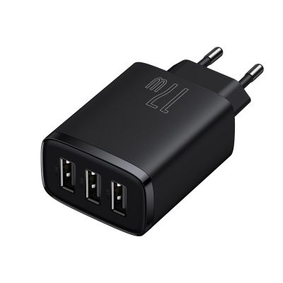 2. Baseus Compact Ladegerät 3x USB 17W schwarz (CCXJ020101)