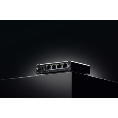 2. Teltonika TSW304 Gigabit-Ethernet (10/100/1000) Netzwerkadapter mit PoE-Unterstützung, Schwarz