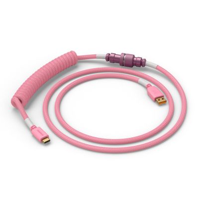 2. Glorious Gaming GLO-KB-ACC-CBL-COIL-PPNK Tastatur-/Mauskabel, Pink, 1,4 m