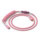 2. Glorious Gaming GLO-KB-ACC-CBL-COIL-PPNK Tastatur-/Mauskabel, Pink, 1,4 m