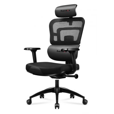 3. Huzaro Combat 7.0 Schwarzer Gaming-Stuhl