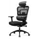 3. Huzaro Combat 7.0 Schwarzer Gaming-Stuhl