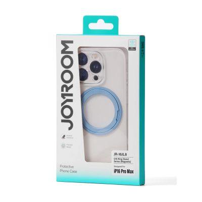2. Joyroom JR-16JL6 Hülle für iPhone 16 Pro Max, ultradünn, MagSafe-kompatibel, mit 360°-Ringständer – Blau