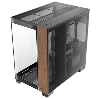 22. Antec C Curve Holz Full Tower Schwarz, Transparent, Holz