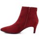 3. Gefütterte Damen-Ankle-Boots mit niedrigem Absatz, rotes Wildleder, Sergio Leone BT-65