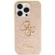 3. Guess GUHCP14LHG4SGD Hülle für iPhone 14 Pro – Gold Glitter Script Big 4G