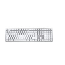 CHERRY KC 200 MX Universal-USB-Tastatur QWERTZ, Neusilber, Weiß