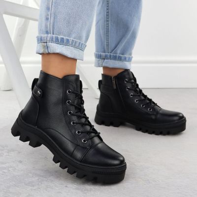 6. Damenstiefeletten in Schwarz Potocki Z25-JE19317