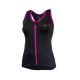 2. Rogelli Abbey Damen-Top, Schwarz und Rosa, XL