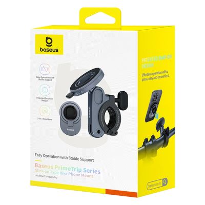 10. Baseus PrimeTrip Lenker-Smartphone-Halterung für Fahrräder – Schwarz