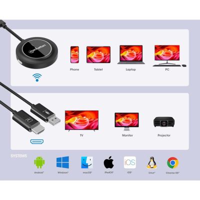 8. Kabelloser USB-C-zu-HDMI-1080p-Bildtransmitter mit einer Reichweite von bis zu 30 m