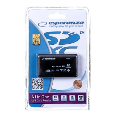 Esperanza EA119 Kartenleser (Extern; CF, MMC, SD, SDHC, SDXC)
