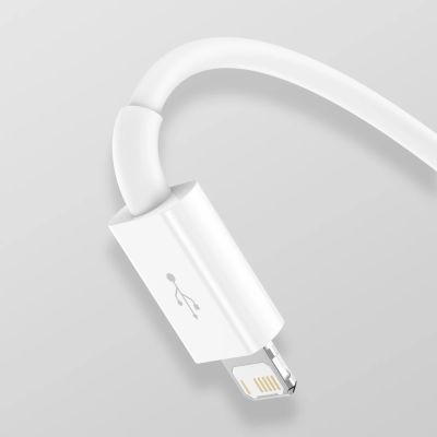 9. Baseus Superior 3in1 USB-Kabel - Lightning / USB Type C / Micro-USB 3,5 A 1,5 m Weiß (CAMLTYS-02)