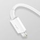 9. Baseus Superior 3in1 USB-Kabel - Lightning / USB Type C / Micro-USB 3,5 A 1,5 m Weiß (CAMLTYS-02)